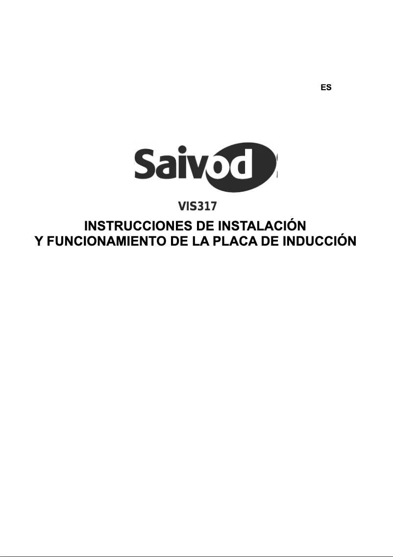 Imagen de la primera página del manual del dispositivo VIS317