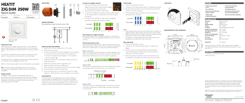 Página 1 del manual Manual de usuario Heatit Zig Dim