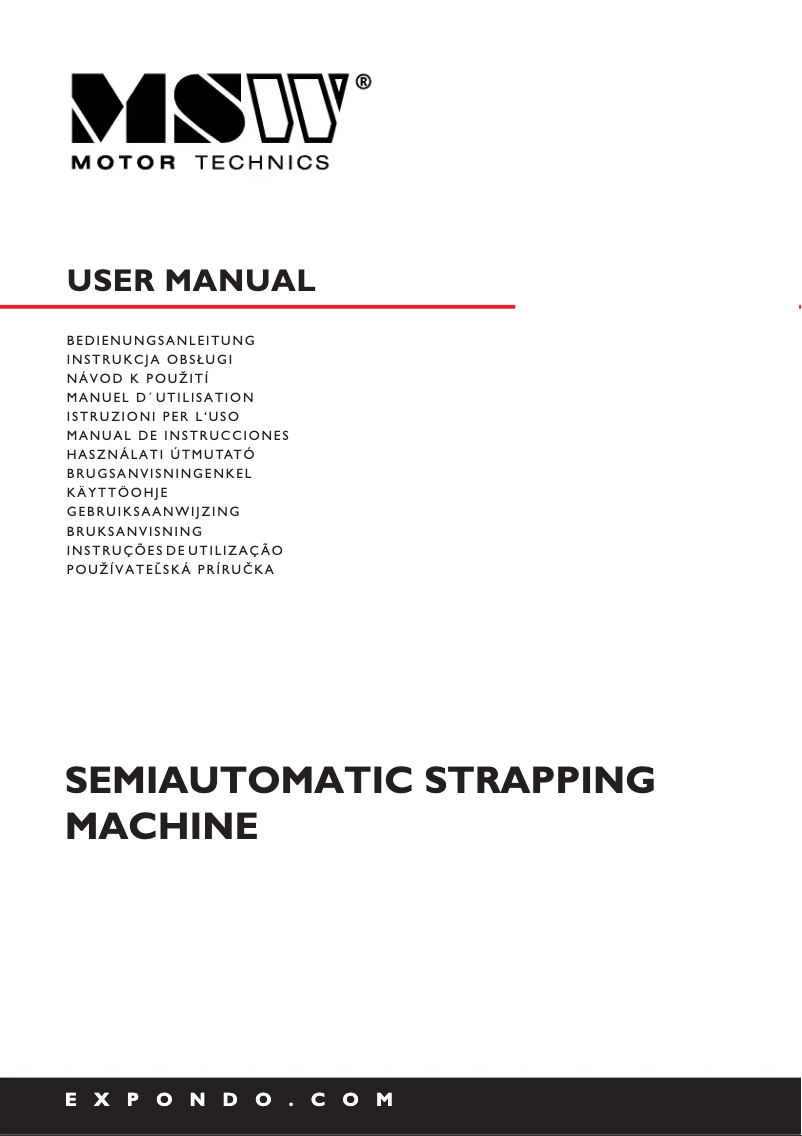 Imagen de la primera página del manual del dispositivo MSW-PASO SSM30