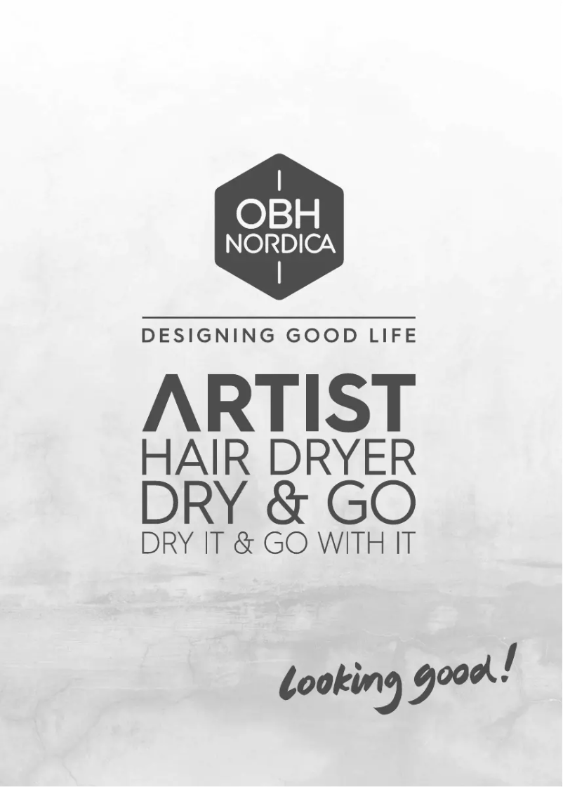 Página 1 del manual Manual de usuario OBH Nordica Artist Dry & Go 5125