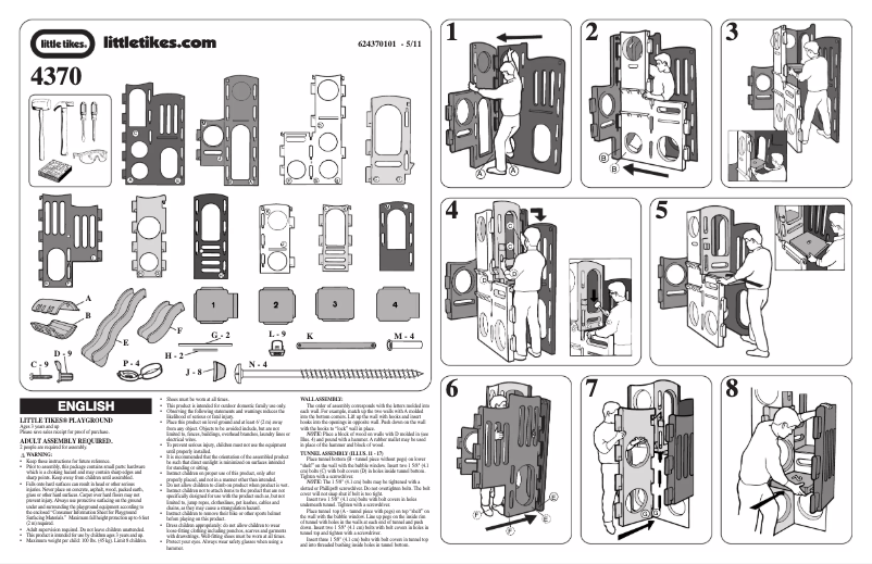 Página 1 del manual Manual de usuario Little Tikes Playground