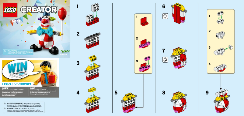 Página 1 del manual Manual de usuario Lego Creator 30565