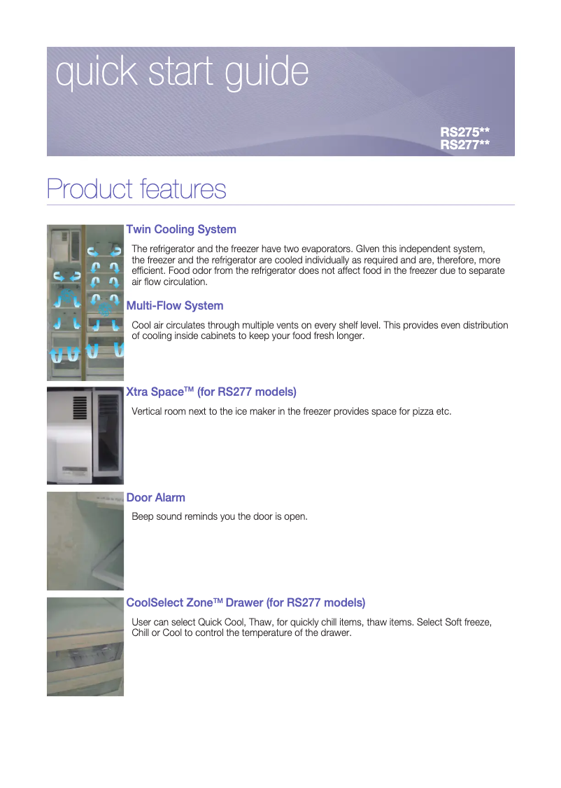 Página 1 del manual Guía de instalación Samsung RSA1WTMH