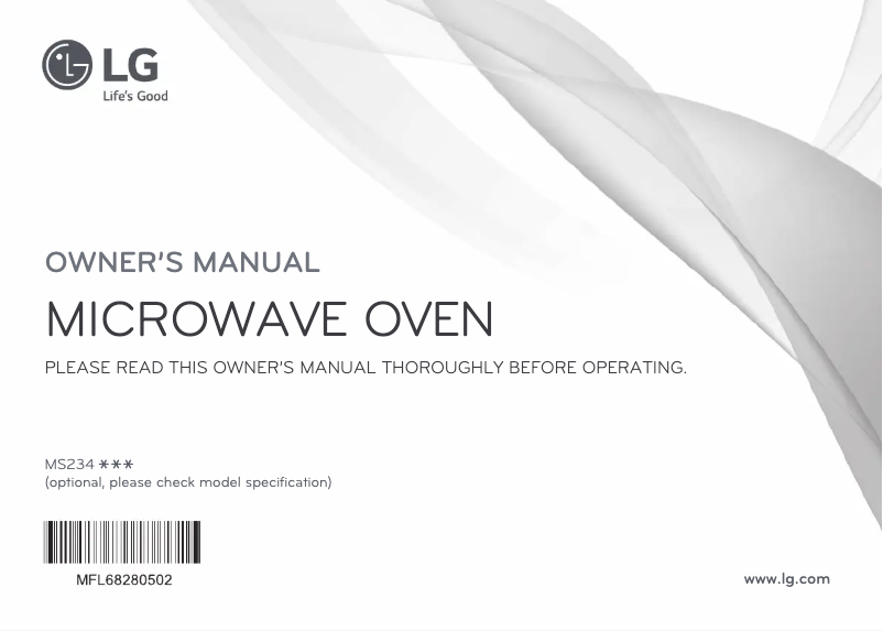 Página 1 del manual Manual de usuario LG MS2344DAR