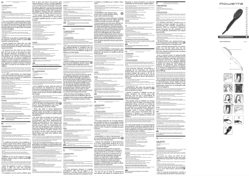 Imagen de la primera página del manual del dispositivo Power Straight CF5820