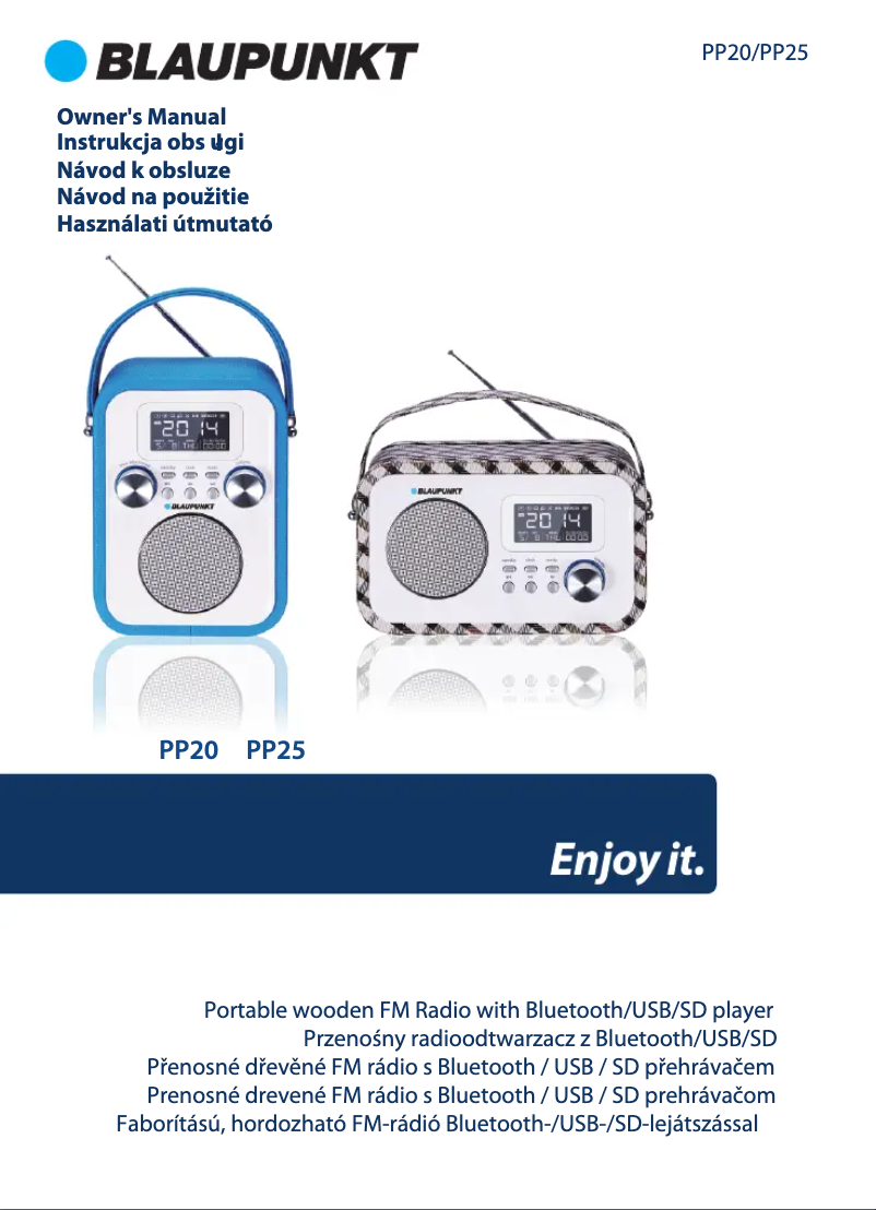 Imagen de la primera página del manual del dispositivo PP20PK