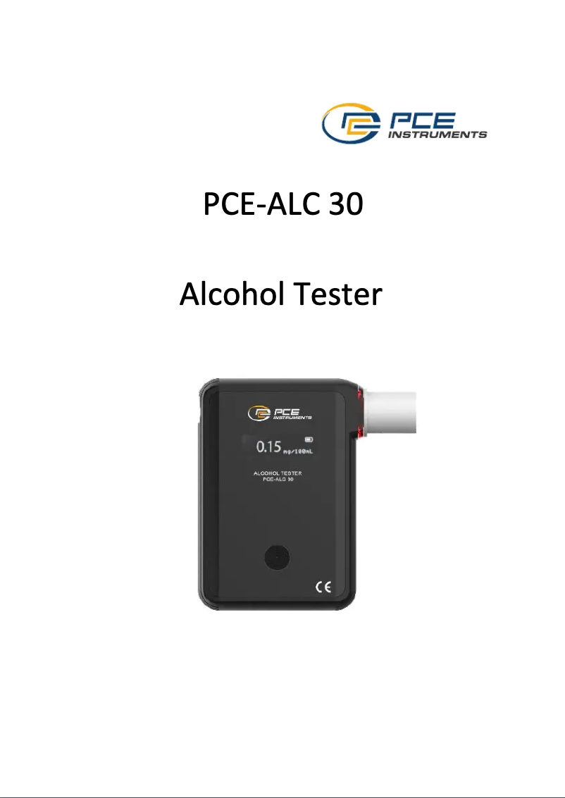 Página nº 1 - Manual de usuario PCE Instruments PCE-ALC 30