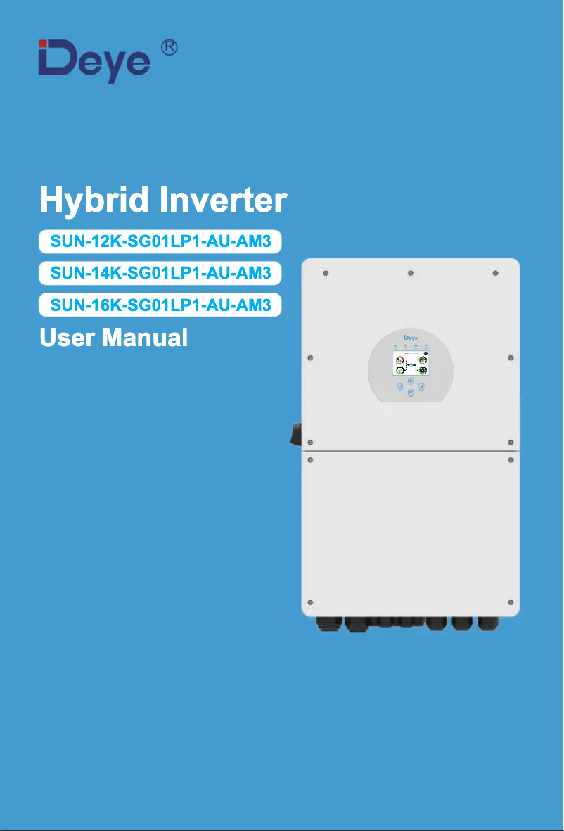 Página 1 del manual Manual de usuario Deye SUN-12K-SG01LP1-AU