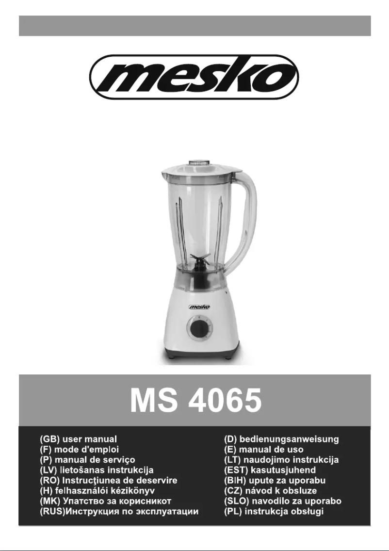 Imagen de la primera página del manual del dispositivo MS 4065