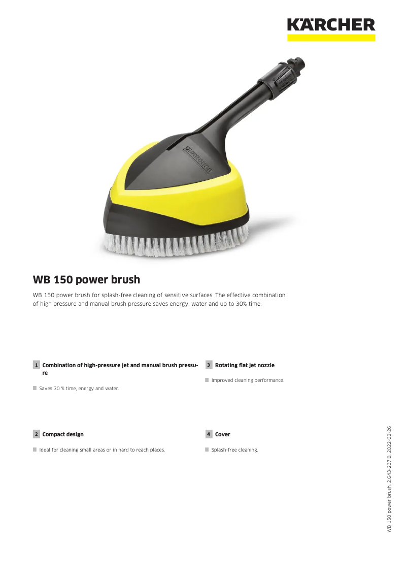 Página 1 del manual Manual de usuario Kärcher WB 150