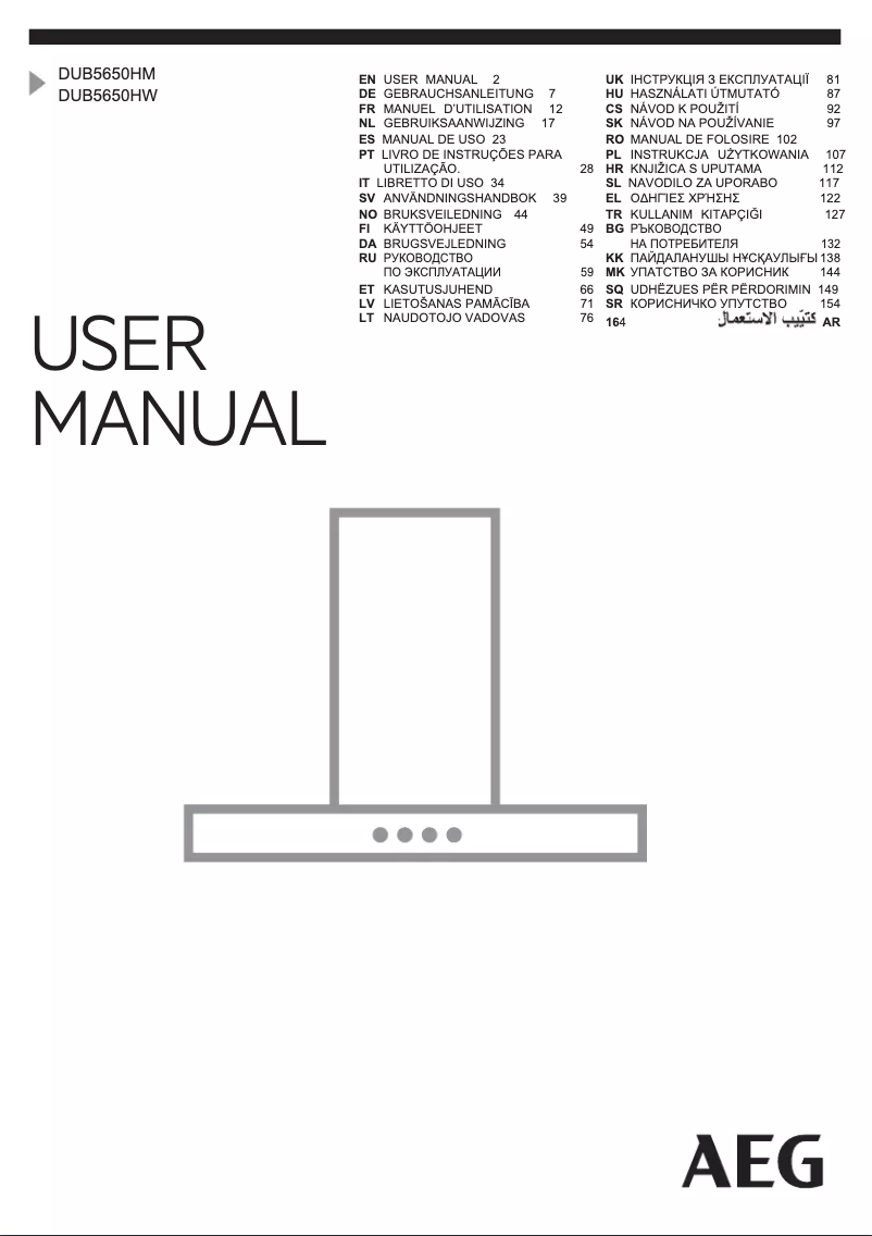 Imagen de la primera página del manual del dispositivo DUB5650HW