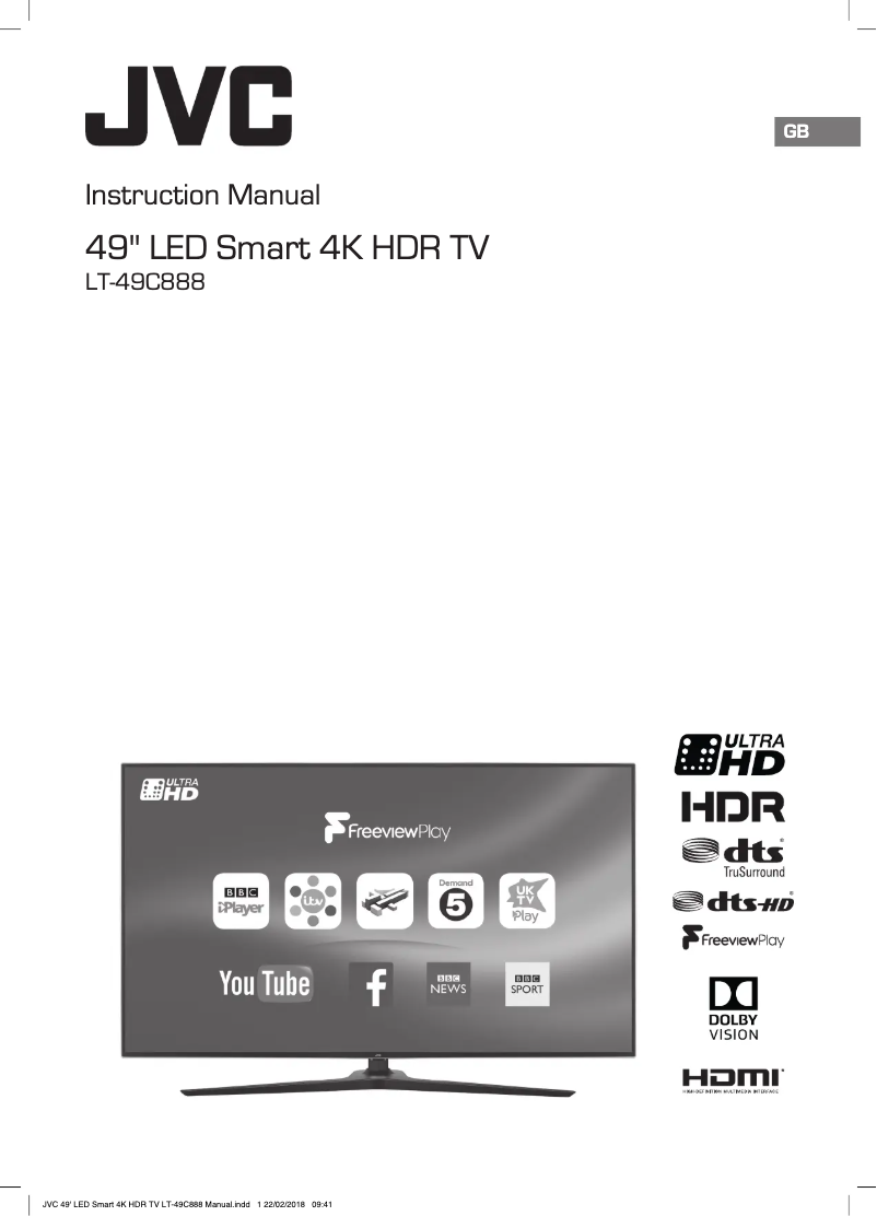 Página 1 del manual Manual de usuario JVC LT-49C888