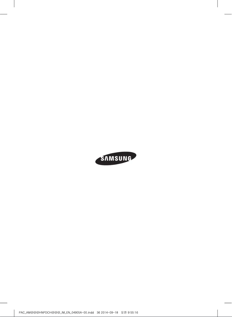 Página 1 del manual Guía de instalación Samsung AM096HNPDCH