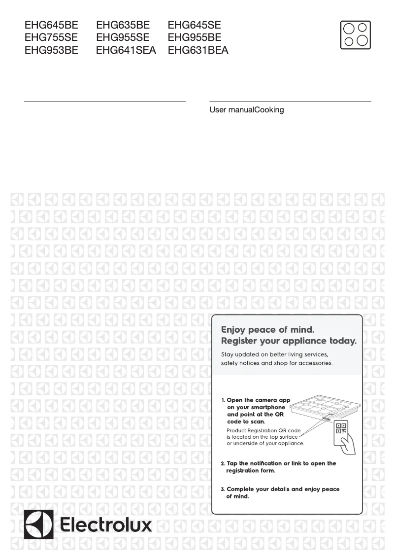 Imagen de la primera página del manual del dispositivo EHG755SE