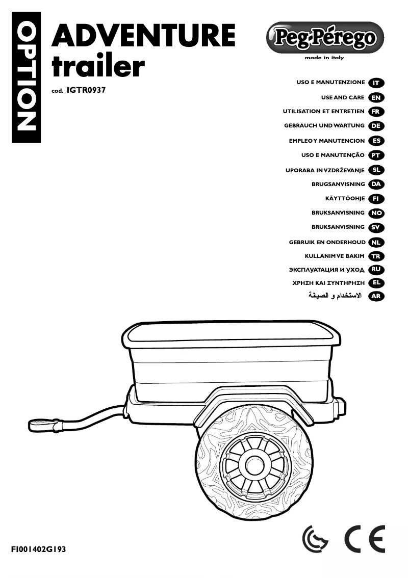 Imagen de la primera página del manual del dispositivo Adventure Trailer