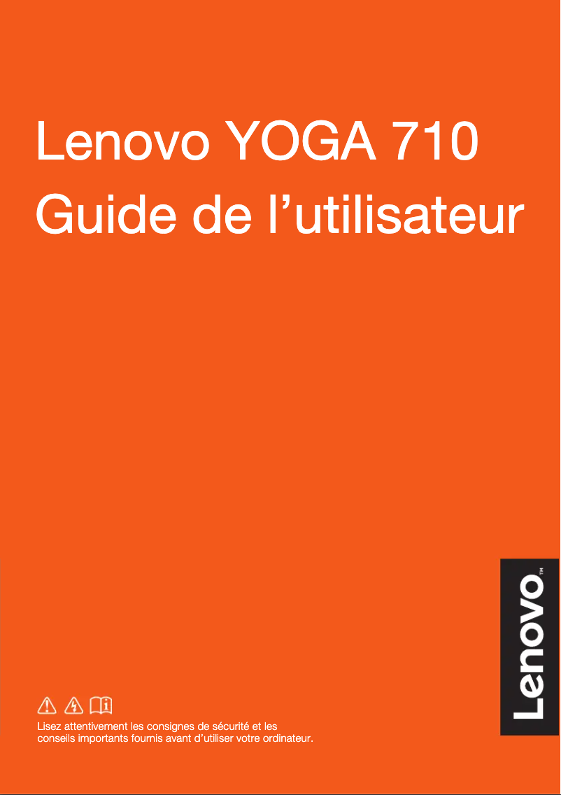 Imagen de la primera página del manual del dispositivo Yoga 710-14IKB