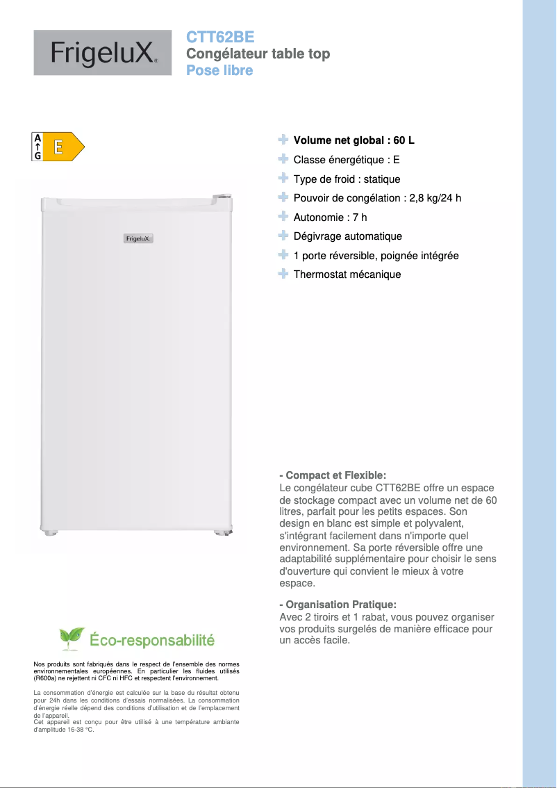 Imagen de la primera página del manual del dispositivo CTT62BE