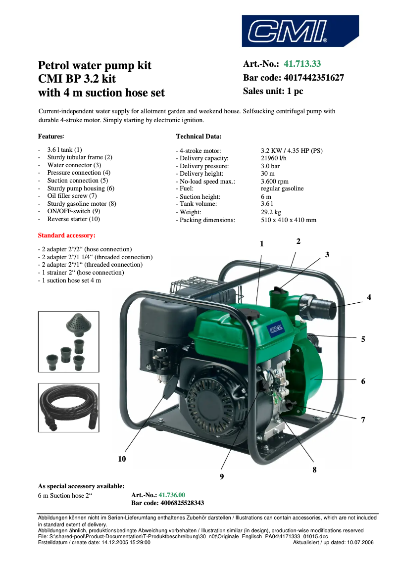 Imagen de la primera página del manual del dispositivo BP 3.2