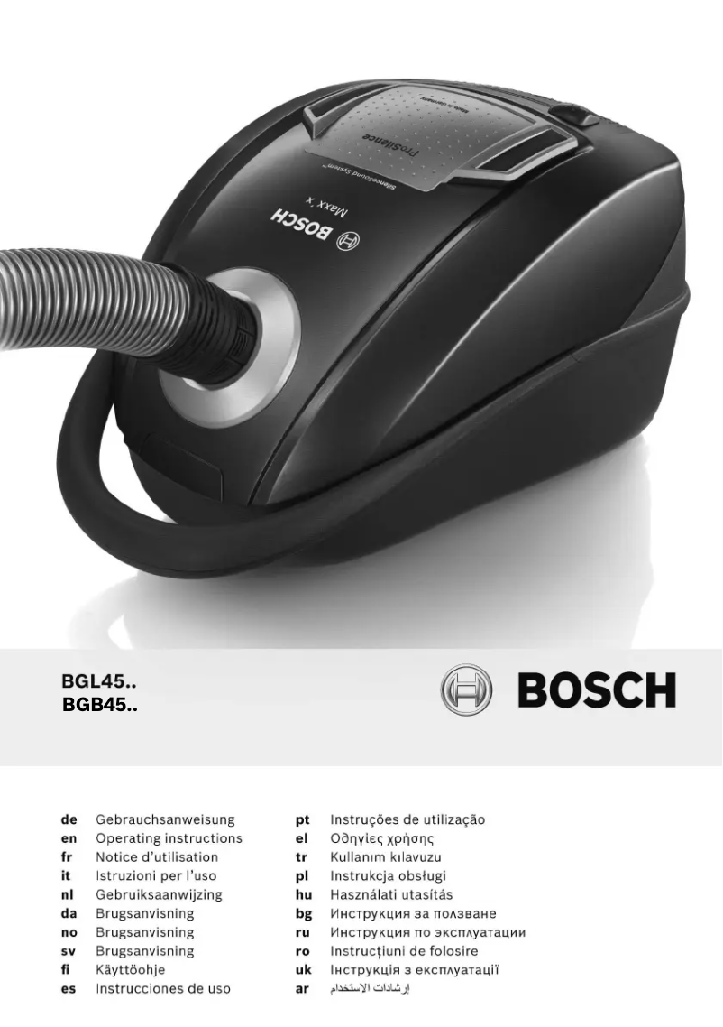 Página 1 del manual Manual de usuario Bosch Maxx'x BGB45