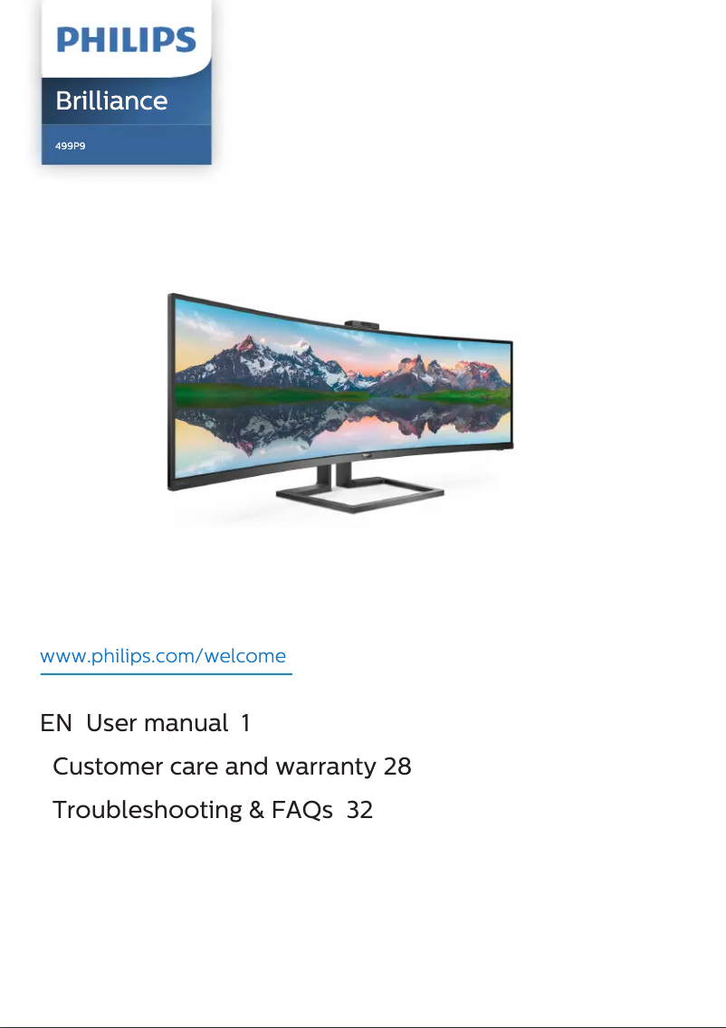 Imagen de la primera página del manual del dispositivo P Line 499P9H