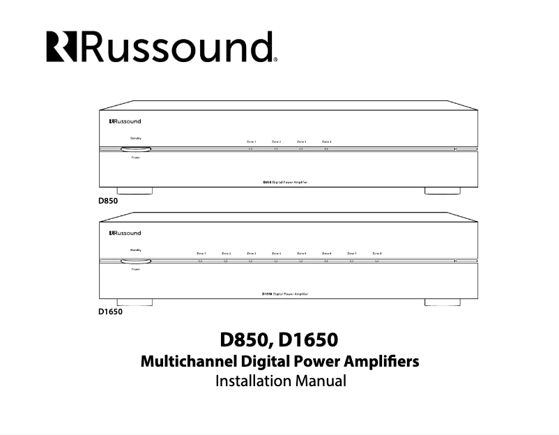Página 1 del manual Manual de usuario Russound D1650