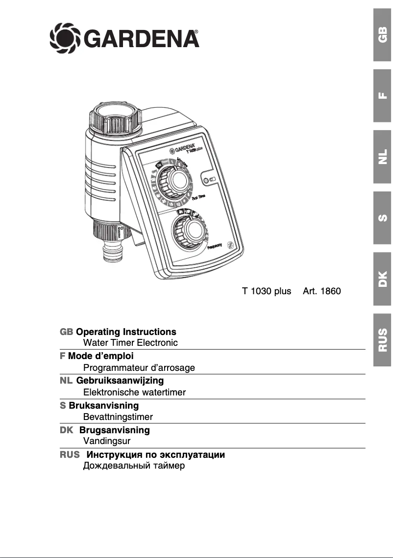 Página nº 1 - Manual de usuario Gardena T 1030 Plus
