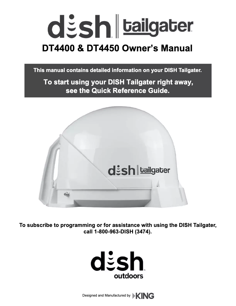 Página 1 del manual Manual de usuario King DT4400