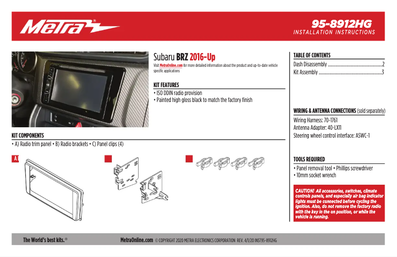 Imagen de la primera página del manual del dispositivo 95-8912HG