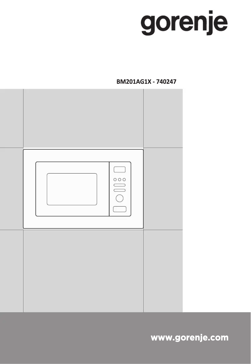 Página 1 del manual Manual de usuario Gorenje BM201AG1X