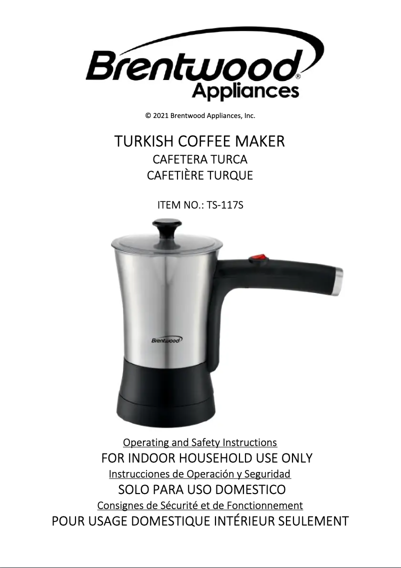 Imagen de la primera página del manual del dispositivo TS-117S