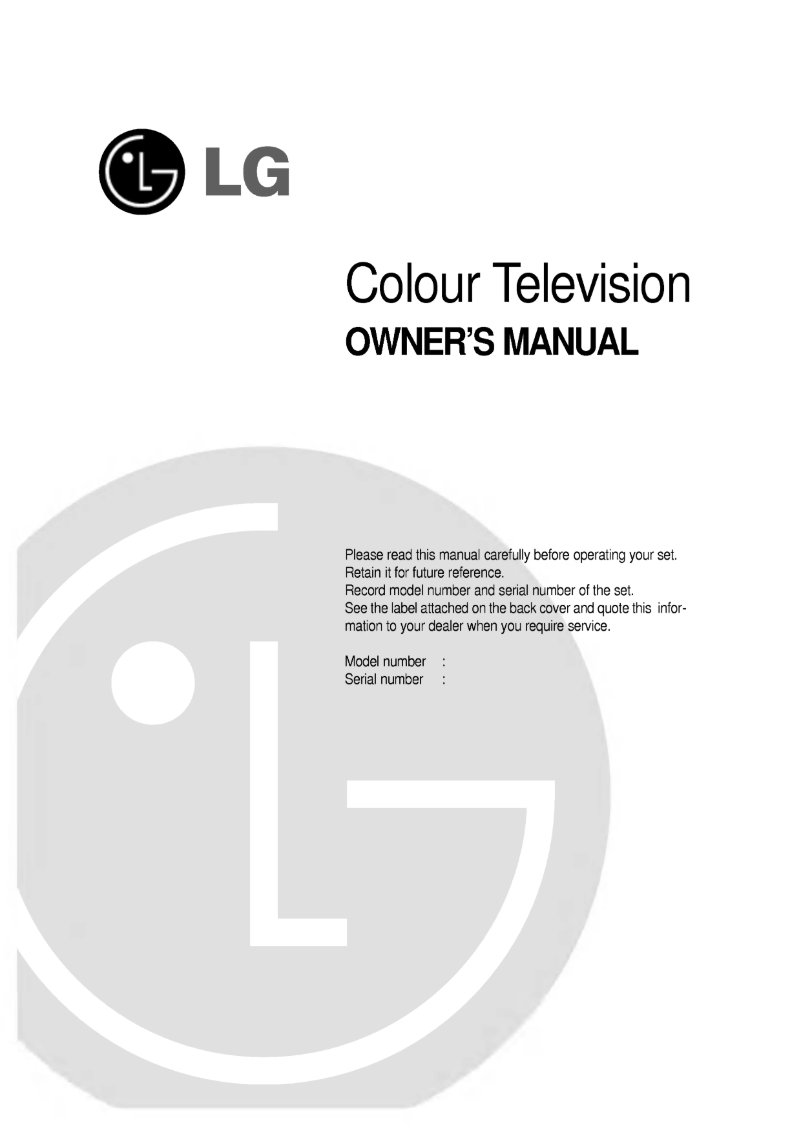Página 1 del manual Manual de usuario LG RT-43NA27RB