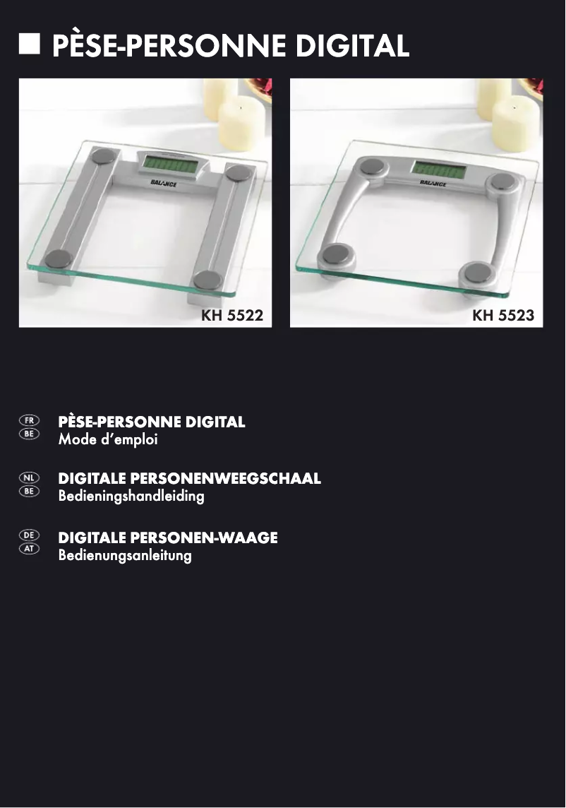 Página 1 del manual Manual de usuario Balance KH 5522