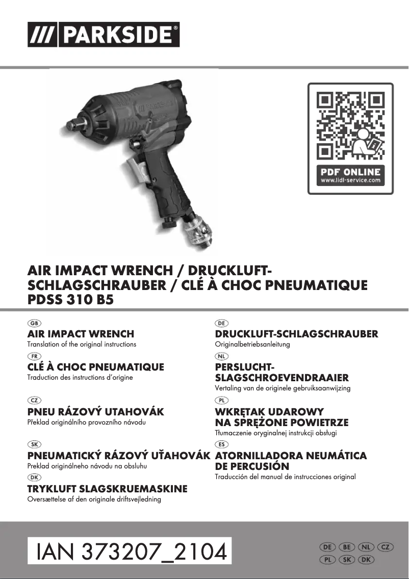 Imagen de la primera página del manual del dispositivo PDSS 310 B5