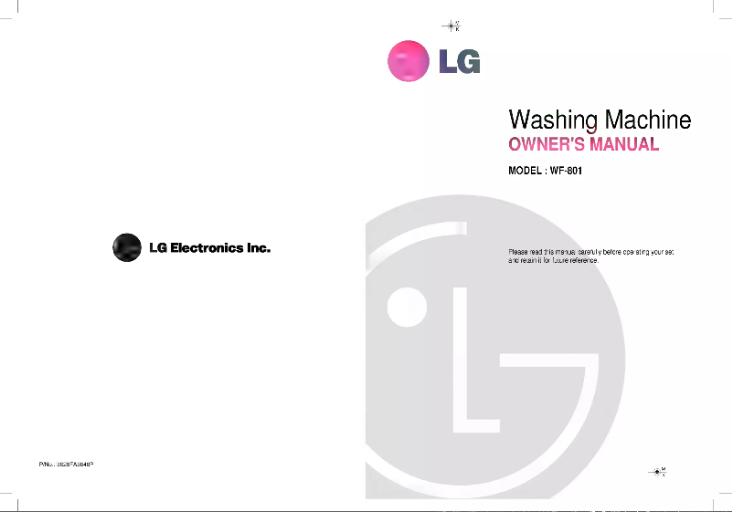 Página 1 del manual Manual de usuario LG WF-1021STP