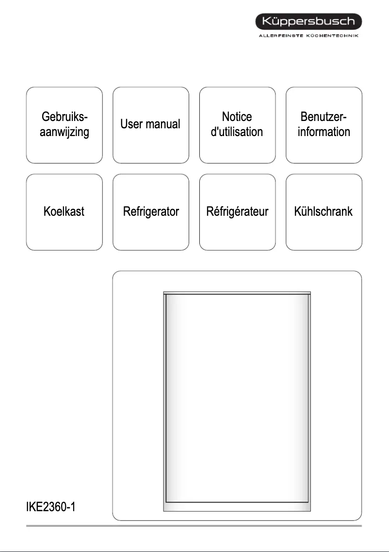 Página 1 del manual Manual de usuario Küppersbusch IKE 2360-1