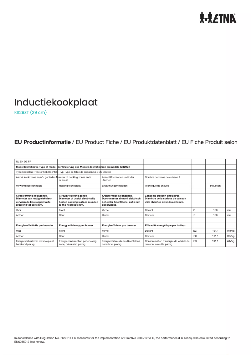 Imagen de la primera página del manual del dispositivo KI129