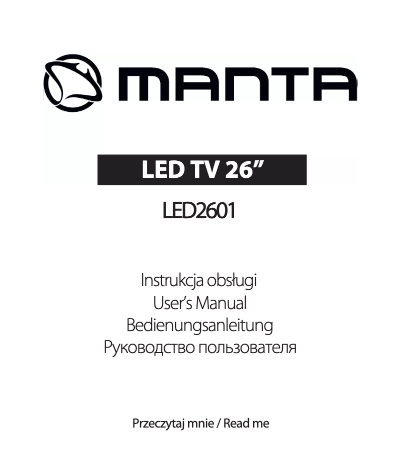 Imagen de la primera página del manual del dispositivo LED2601