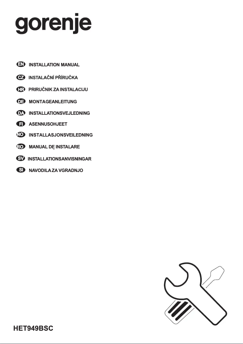 Imagen de la primera página del manual del dispositivo HET949BSC