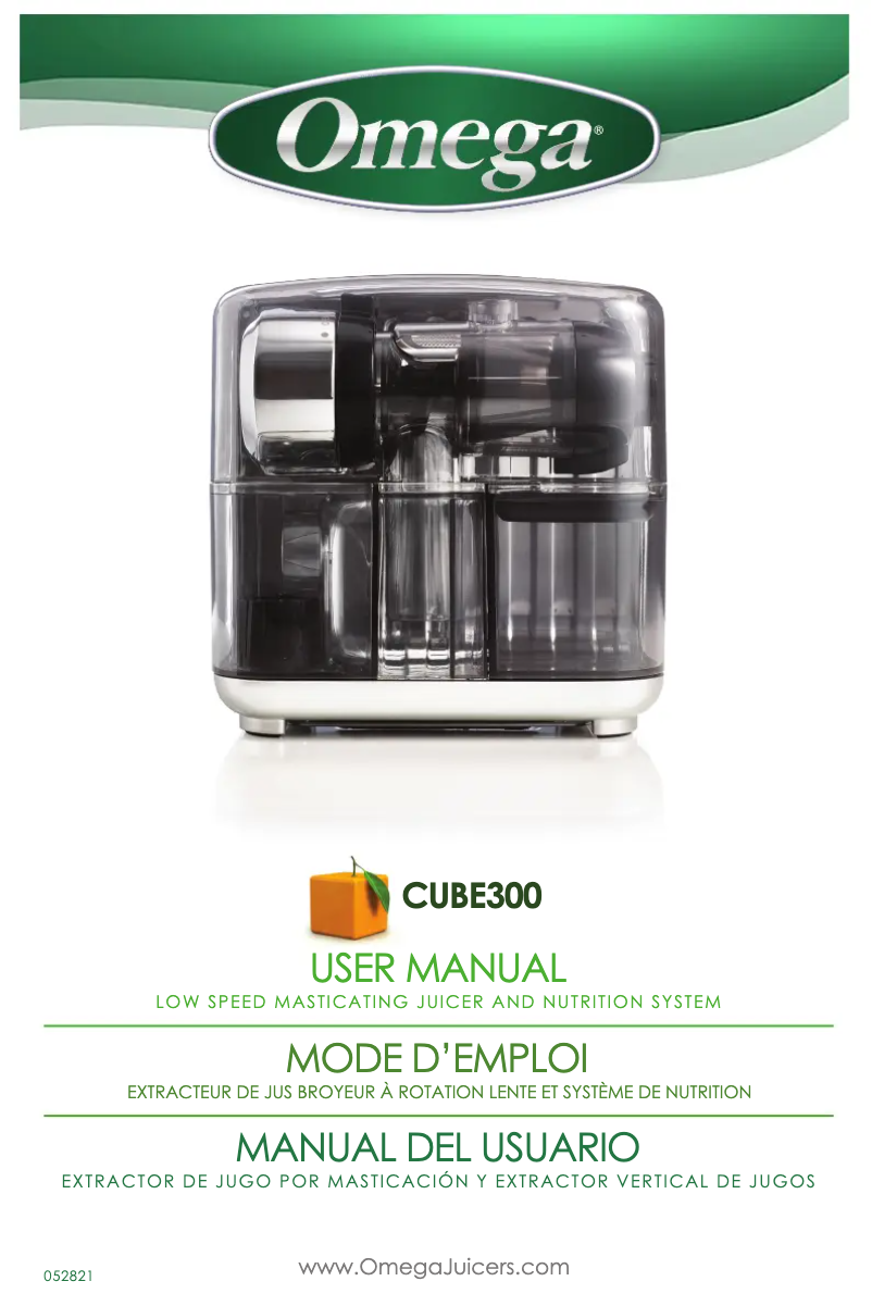 Imagen de la primera página del manual del dispositivo CUBE300