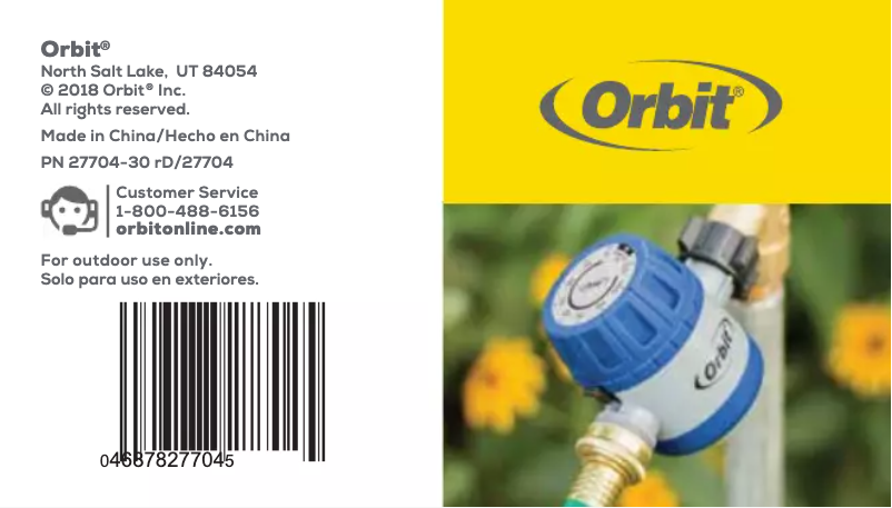 Imagen de la primera página del manual del dispositivo 27704