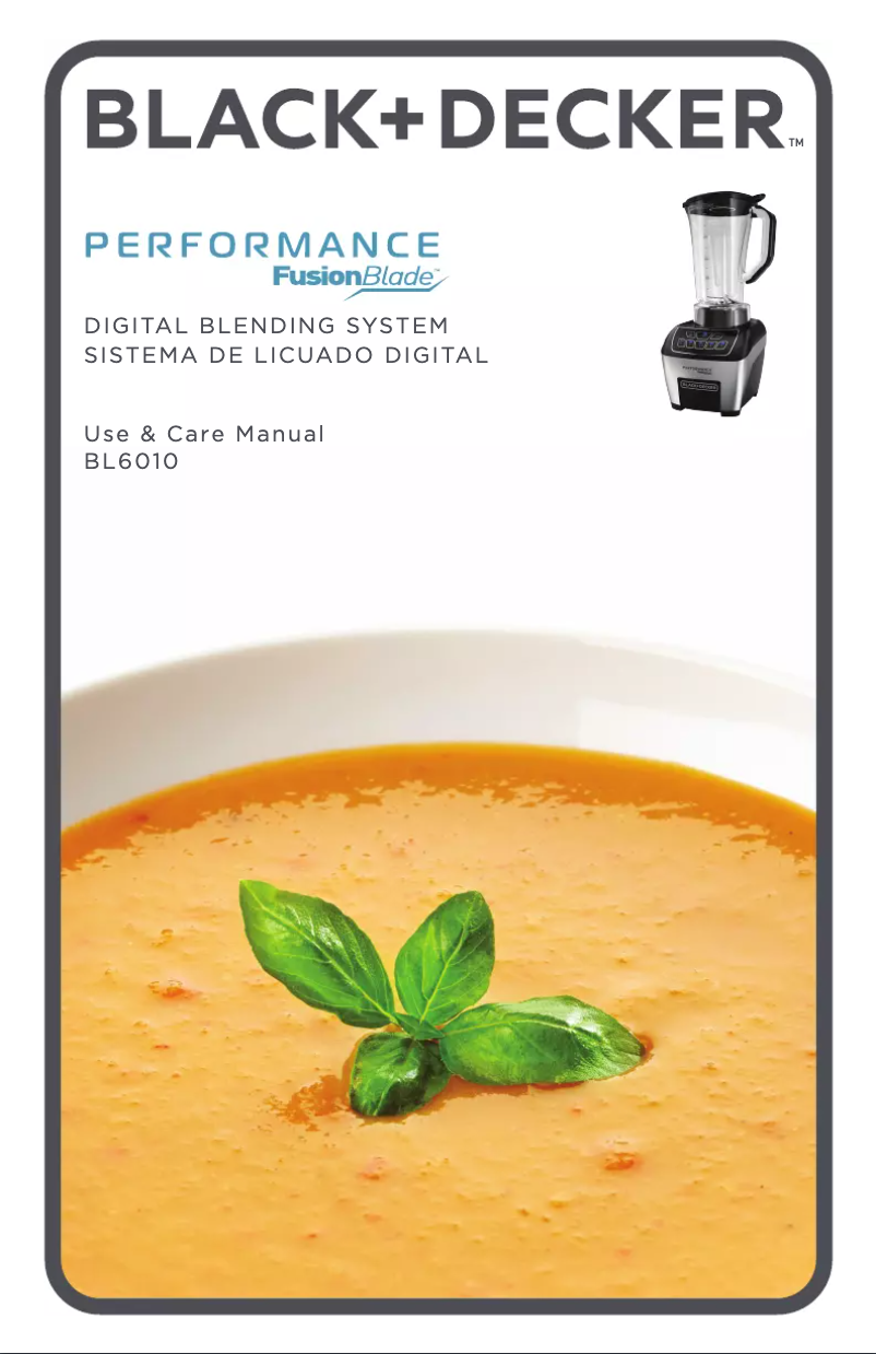 Página 1 del manual Manual de usuario Applica Performanc FusionBlade Blender