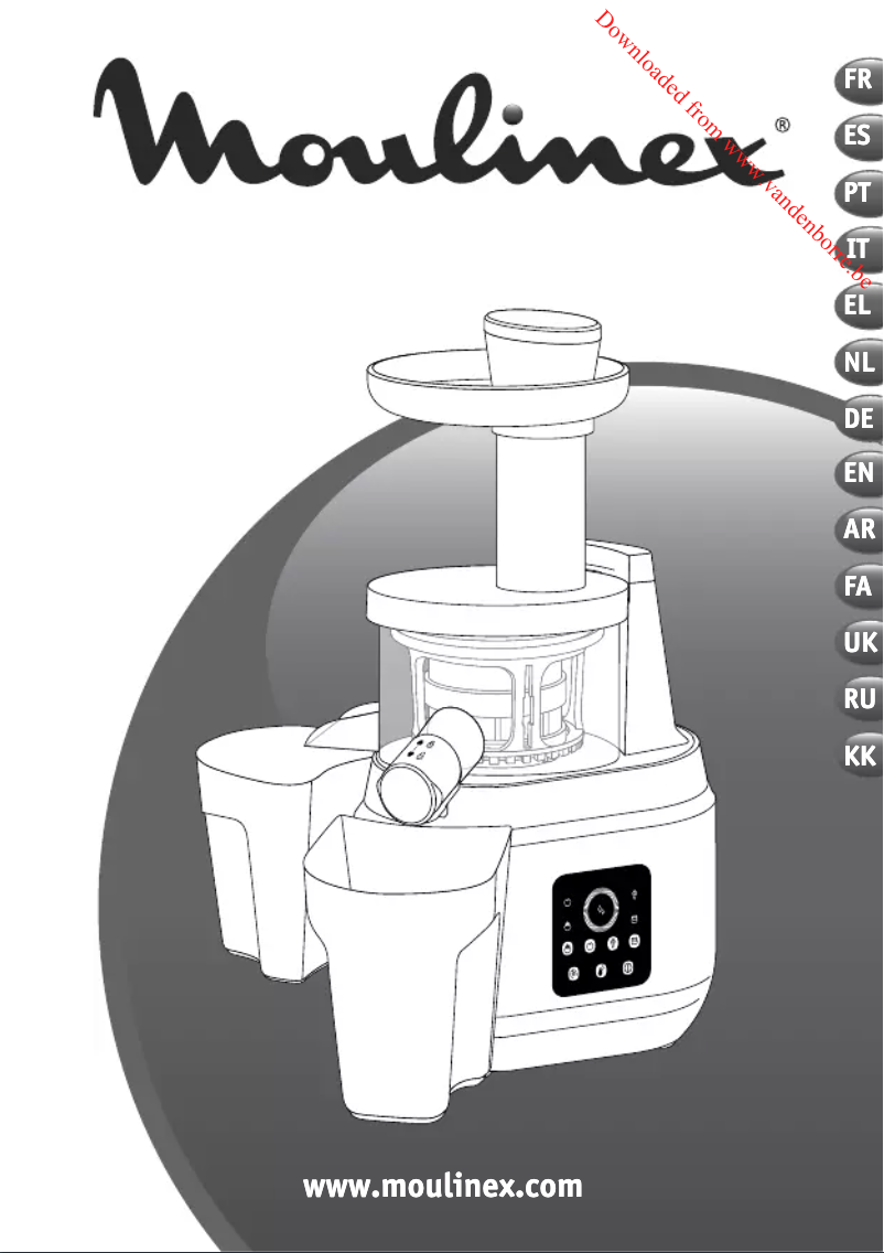 Imagen de la primera página del manual del dispositivo Juice & Clean ZU420E
