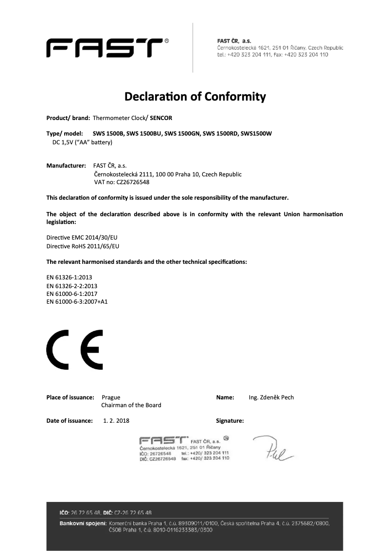 Imagen de la primera página del manual del dispositivo SWS 1500 RD