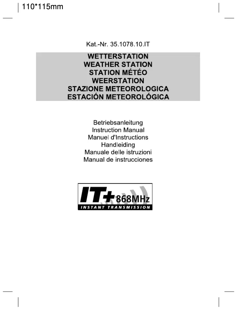 Página nº 1 - Manual de usuario TFA Diva Plus 35.1078