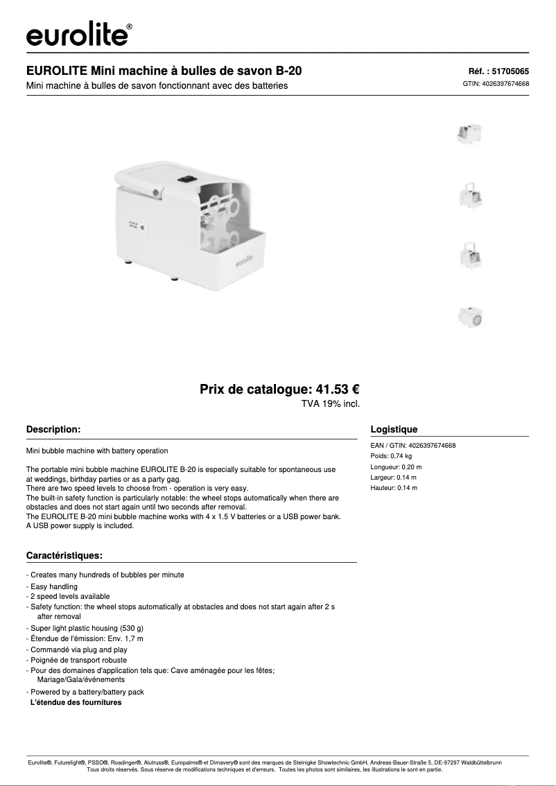 Imagen de la primera página del manual del dispositivo B-20