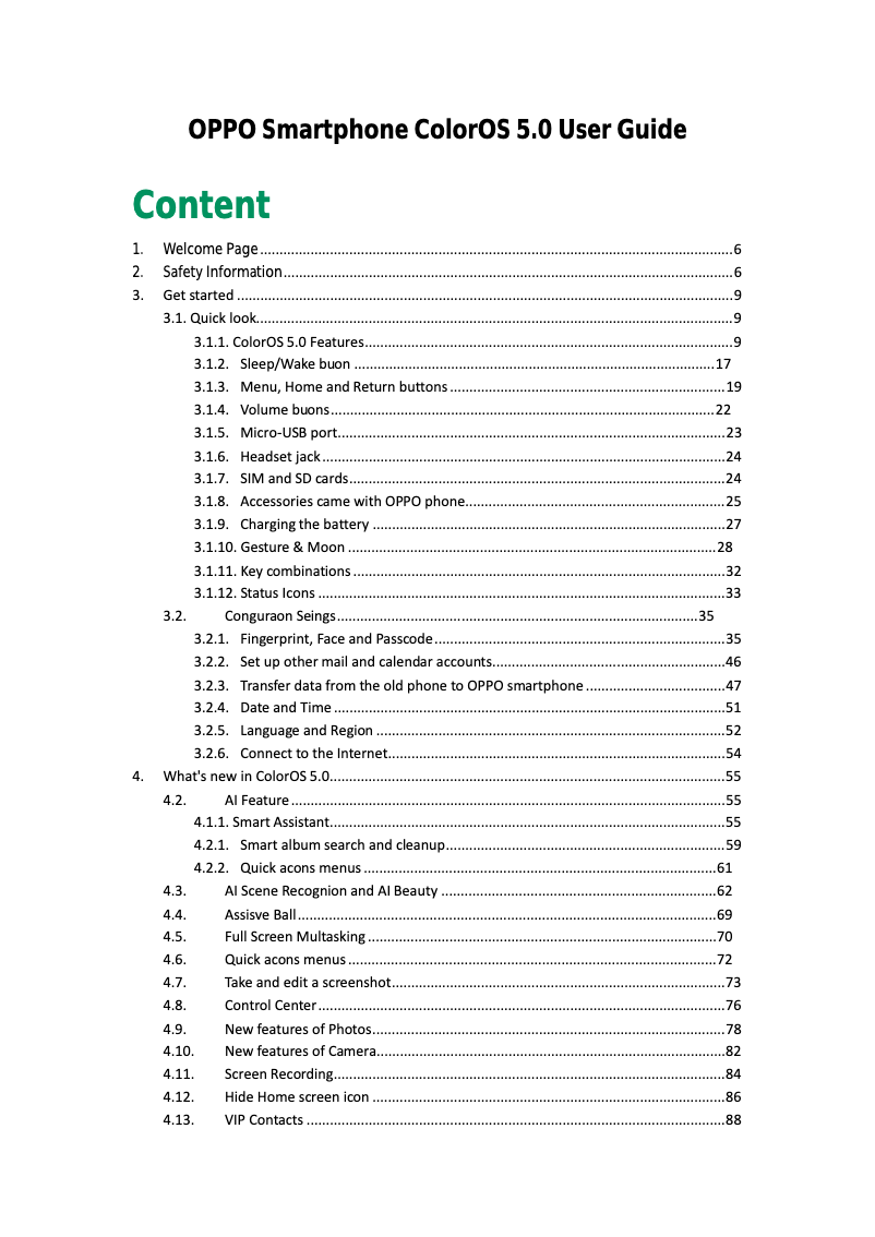 Imagen de la primera página del manual del dispositivo F1 Plus