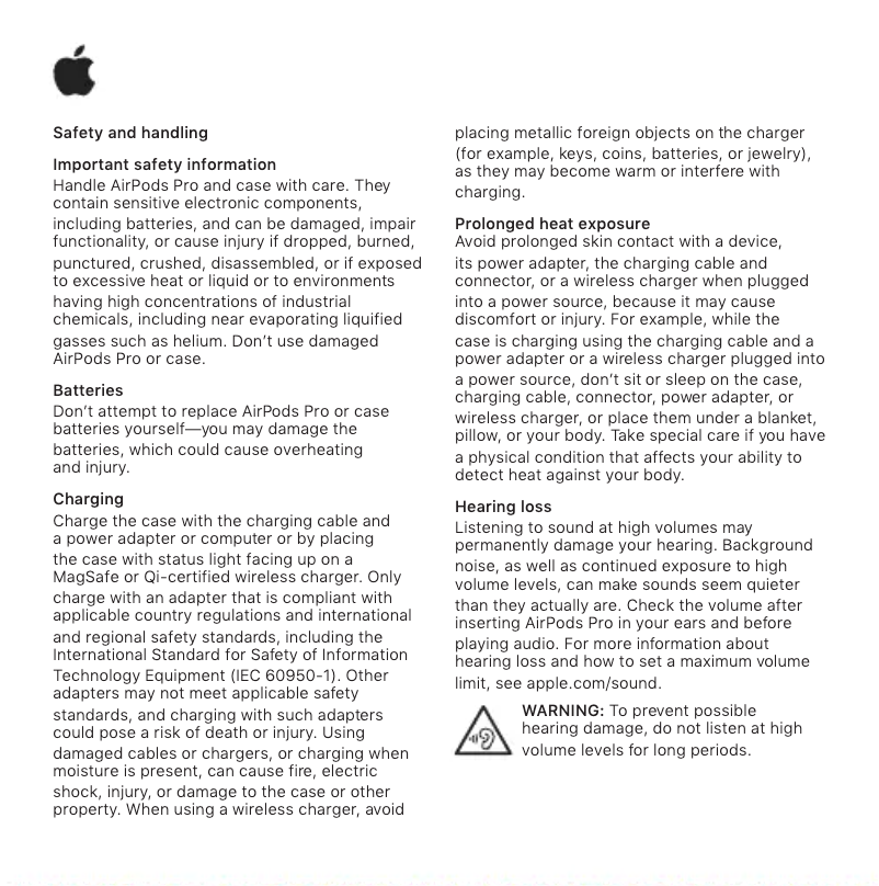 Página 1 del manual Manual de usuario Apple AirPods Pro