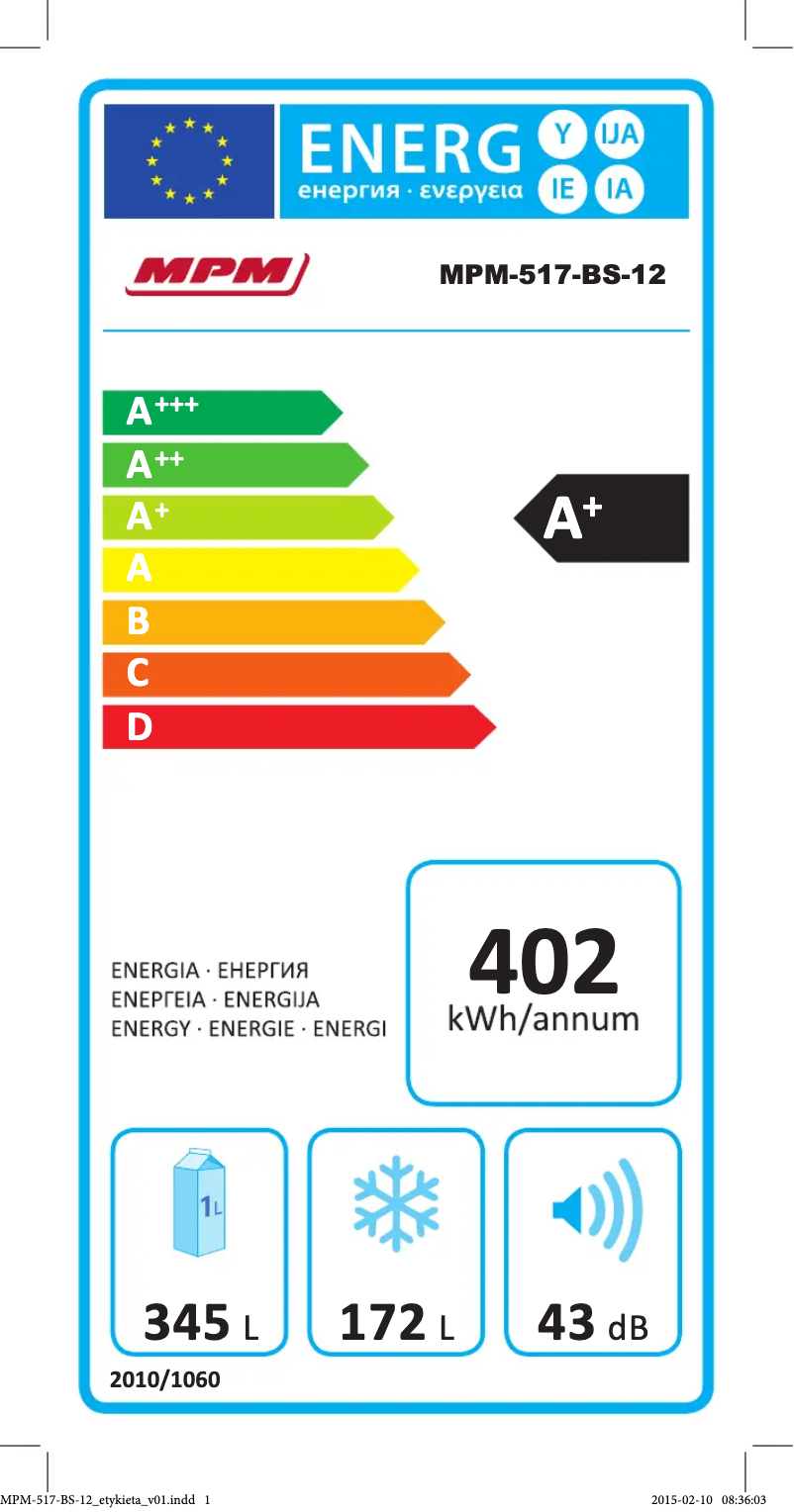 Imagen de la primera página del manual del dispositivo MPM-517-BS-12