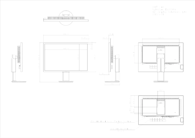 Imagen de la primera página del manual del dispositivo MultiSync EA305WMi