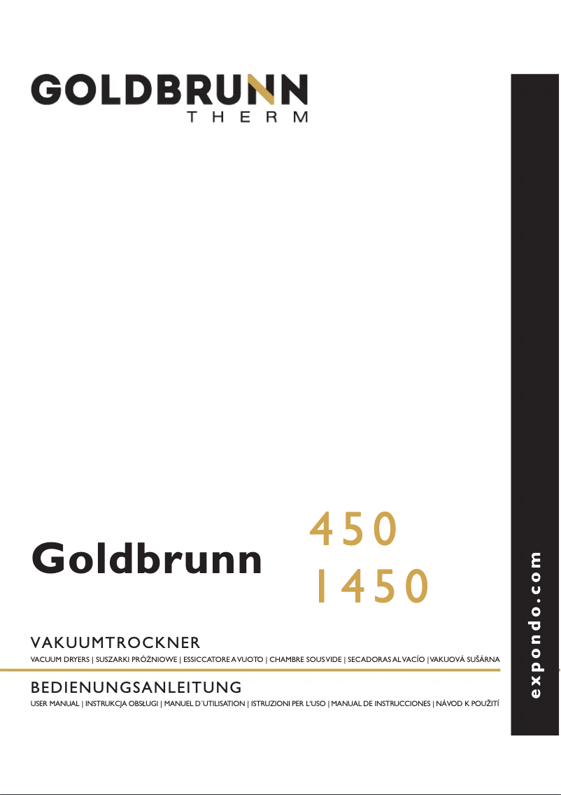 Página 1 del manual Manual de usuario Goldbrunn 450